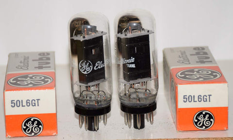 (Best Value Pair) 50L6GT GE coin base NOS 1983 (92/60 and 95/60)