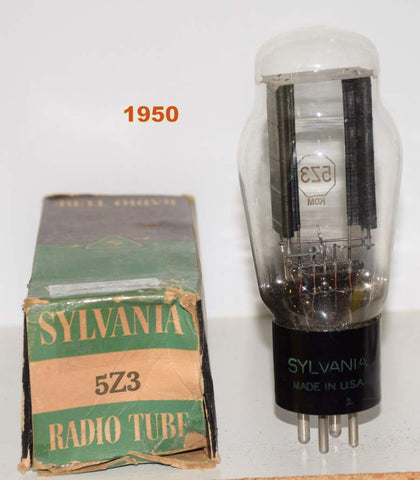 (!!) 5Z3G Sylvania NOS 1950 (56/40 and 58/40)