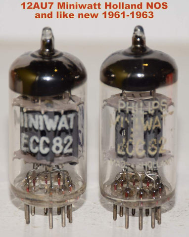 (!!!) (Best Single 1961) ECC82=12AU7 Miniwatt Holland NOS 1961 (9.8/9.2ma)