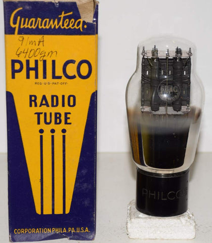 (!!!) (SINGLE) 6B4G Philco by Sylvania engarevd base NOS 1930's (91ma)