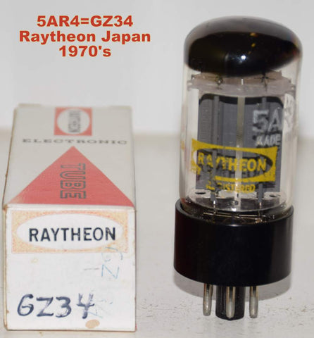 (!!!!!) (Best Value Single) GZ34 Raytheon Japan by Matsushita NOS similar sound and build to Mullard NOS 1970's (59/40 and 59/40) (2 in stock)