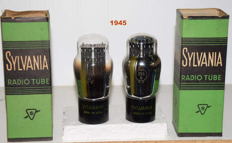 (!!!) (Best Pair) 5V4G Sylvania NOS 1945 (62-62/40 x 2 tubes) 1% matched