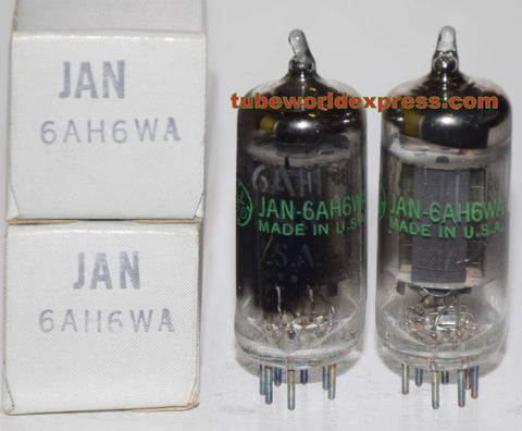 (!) (Recommended Pair) 6AH6WA GE NOS 1980's (8.3/8.6ma) (Same Gm)