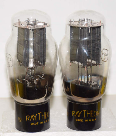 (!!!!) (Best Value Pair #1) 6B4G Raytheon NOS 1940's separate plates in white boxes (89ma and 92ma)
