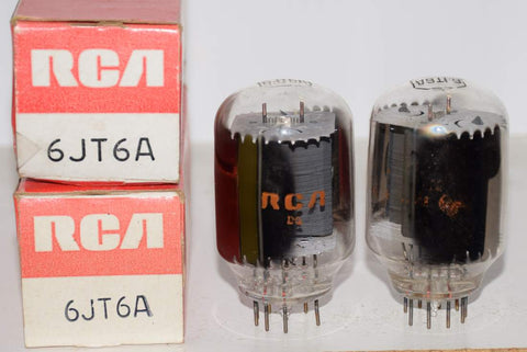 (!!!) (Recommended Pair) 6JT6A RCA NOS 1970 era (73.2ma and 74.4ma)