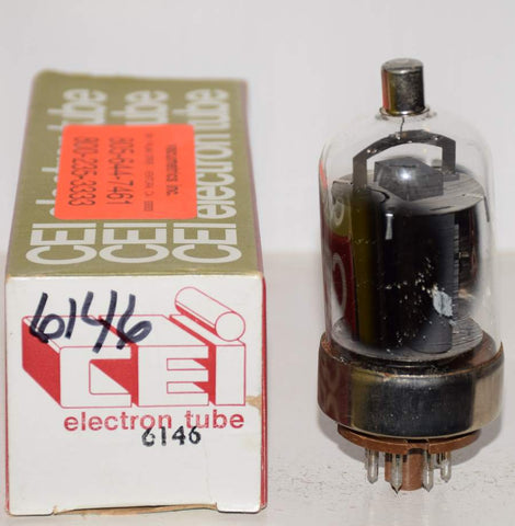 6146 unknown maker NOS in CEI box tilted glass (116ma)