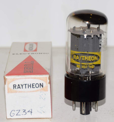 (!!!!) (Best GZ34 for the money) GZ34 Raytheon Japan by Matsushita NOS similar sound and build to Mullard NOS 1970's (60/40 and 60/40)