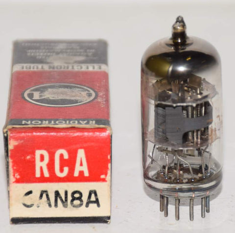 6AN8A RCA gray plates used/tests like new 1960's (16.6/12.4ma)