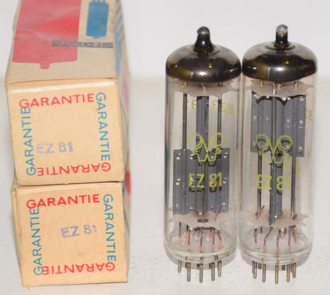 (!!!!) (Best Value Pair) 6CA4 RFT East Germany (Funkwerk) NOS 1970's (48/40 and 48/40 x 2 tubes) 1% matched