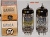 (!!!) (BEST PAIR) 6AN8A Westinghouse and Westinghouse branded GE NOS 1965-1967 (13/12ma and 14.4/11.6ma)