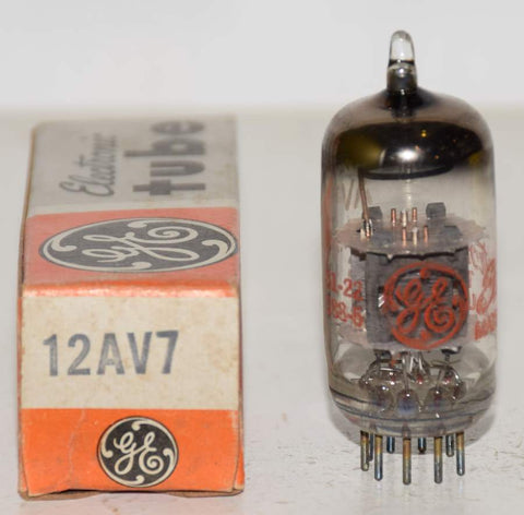 12AV7 GE o getter NOS 1961 (18.2/21ma)