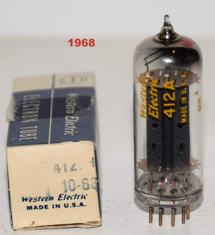 (!!!) (SINGLE) 412A Western Electric NOS 1968 (52/40 and 52/40)