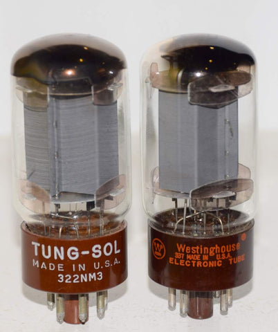 (!!!!!) (Best Tungsol Pair) 5881 Tungsol 1960-1967 like new and used - same build (66.2ma and 66.5ma)