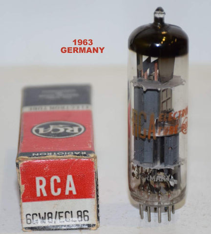 (!!!) (Good Value Single) ECL86=6GW8 RCA by Siemens Germany NOS 1963 (1.5ma and 36ma)