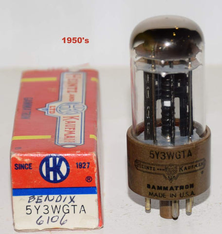 (!!!!) (Best Single) 6106 Bendix rebranded 5Y3WGTA Heintz & Kaufman NOS (65/40 and 67/40)