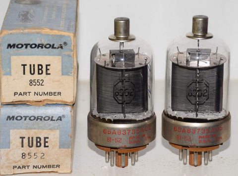 (!!) (BEST PAIR) 8552 RCA Motorola NOS 1981 (90ma and 90ma)