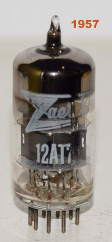 (!!) (Single) 12AT7 Brimar Zaerix square black plates triple mica large 