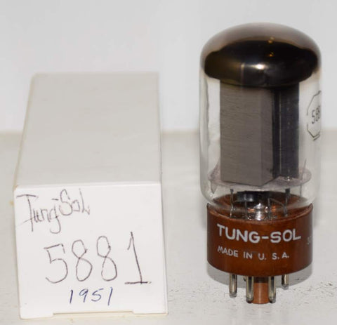 (!!) (BEST SINGLE) 5881 Tungsol NOS 1951 (72.5ma)