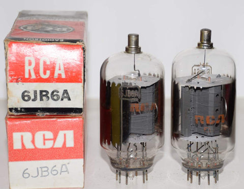 (!!!!) (Recommended Pair) 6JB6A RCA NOS 1970 era (62ma and 66ma) (DRAKE)