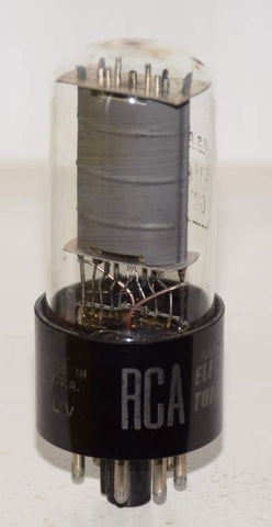 (!!!!) (Single) 6V6GT RCA used/tests like new 1960 (39ma)