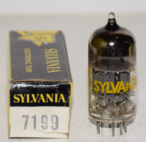 (!!) (Single) 7199 Sylvania NOS 1960's (11.8ma pentode, 7.8ma triode)