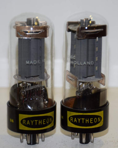 (!!!!) (Recommended Pair) 6L6GT Russian branded Raytheon NOS 1970's in white boxes (83ma and 84.5ma)