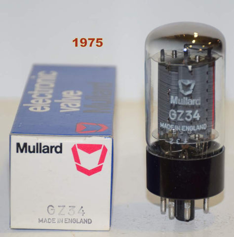 (!!!!) (Recommended Single) GZ34 Mullard UK NOS 1975 (59/40 and 60/40)