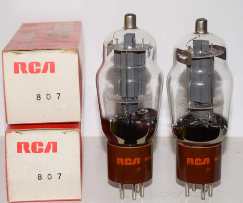 (!!!!) (Best Russian Pair) 807 Russian branded RCA NOS 1983 (71.5ma and 72.0ma)