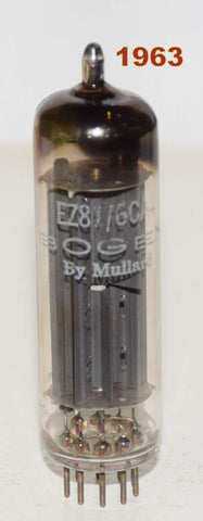 (!!!!) (SINGLE) EZ81 Bogen Mullard Blackburn UK 