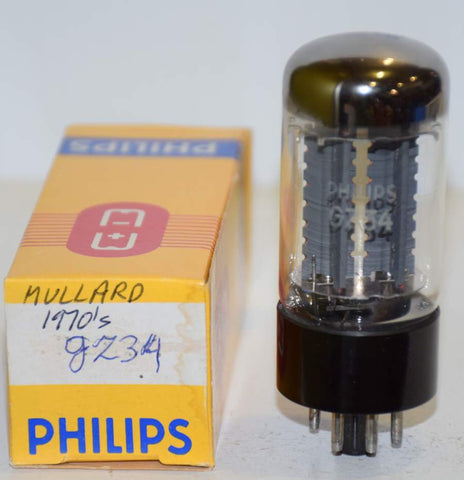 (!!!) (Best Value) GZ34=5AR4 Philips Mullard used/tests like new 1970's (60/40 and 63/40)