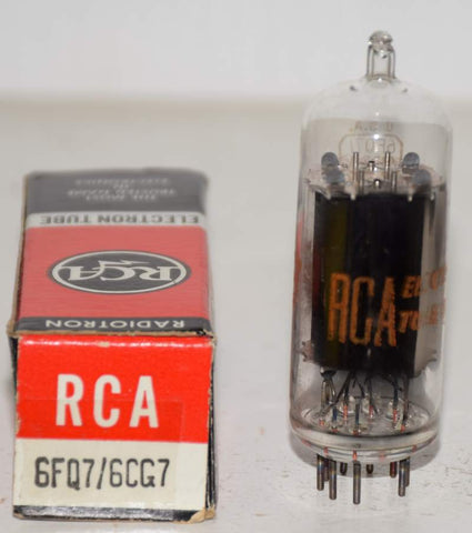 (!!!) (Single) 6FQ7 RCA clear top NOS 1966-1971 (7.2/8.2ma) (STAX, MARANTZ, CONRAD JOHNSON)