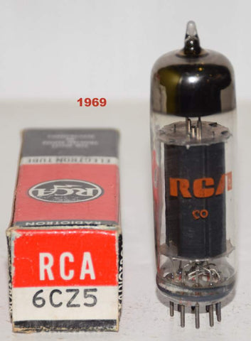 6CZ5 RCA black plate NOS 1969 (57ma)