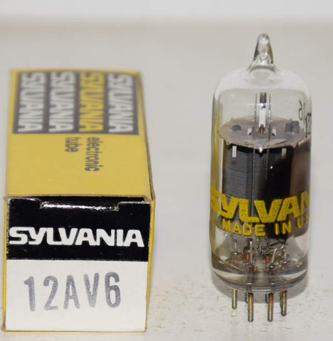 12AV6 Sylvania NOS 1970's (1.4ma Gm=1700)