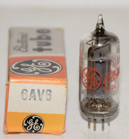 6AV6 GE 1961 NOS (1.0ma)