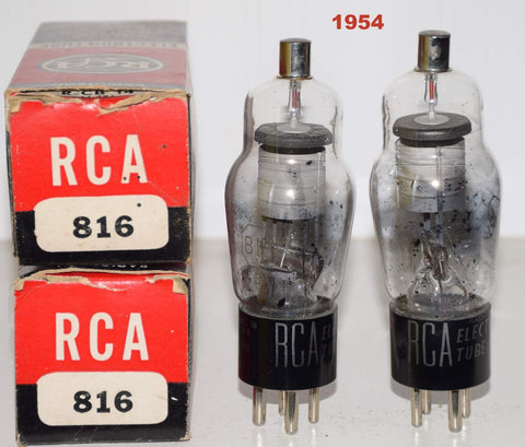 (!) (Best Pair) 816 RCA NOS 1954 (68/40 and 68/40)