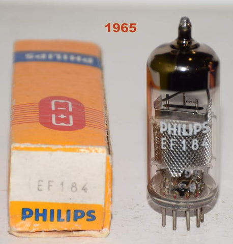 (!) (SINGLE) EF184 Philips Mullard UK NOS 1965 (11.5ma)