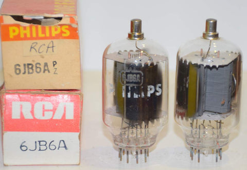 (!!!) (Recommended PAIR) 6JB6A RCA NOS 1970 era same build (74ma and 80ma) (DRAKE)