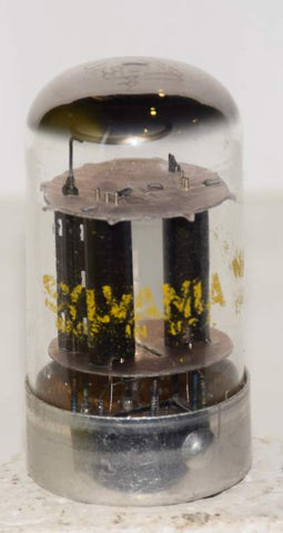 7F7 Sylvania round black plates used/good 1960's (1.9/1.7ma)