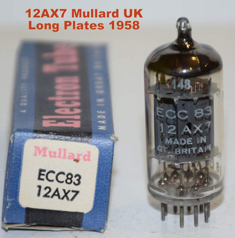 (!!!!!) (Best Overall Single 1958) 12AX7=ECC83 Mullard UK 