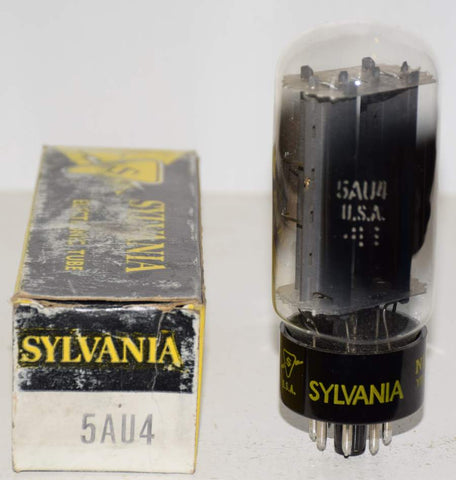 5AU4=5V3 Sylvania NOS 1960's (49/40 and 50/40)