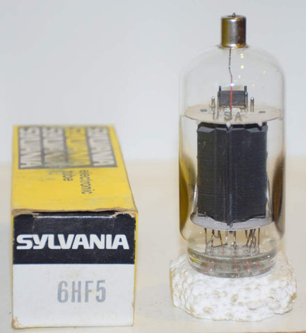 6HF5 Sylvania NOS 1970 era some small mica flakes inside tube (96ma)