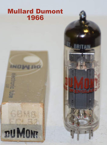 (!!!) (Single) ECL82=6BM8 Mullard UK branded Dumont NOS 1966 (2.2/31ma)