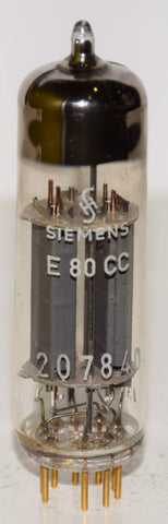 (!!!!) (Good Value Single) E80CC=6085 Siemens Holland gold pins NOS 1963 (5.0/5.5ma)