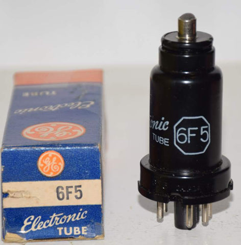 6F5 GE metal can NOS 1953 (1.0ma Gm=1500)