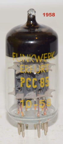 PCC85=9AQ8 Funkwerk RFT Germany NOS 1958 in white box (12.6/12.4ma)