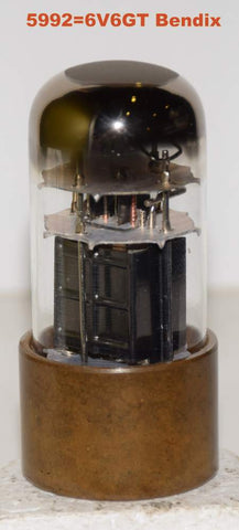 (!!!!) (BEST SINGLE) 5992=6V6GT Bendix used/tests like new 1950's (42ma) (rare)