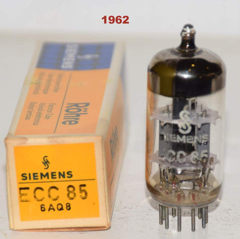 (!!!) (Single) ECC85 Siemens Germany NOS 1962 (9.5/8.2ma)