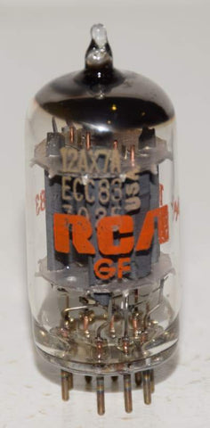 (!!) 12AX7A/7025 Sylvania branded RCA NOS 1970's (Gm=2100/2000)