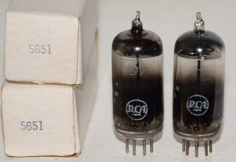 5651 RCA NOS 1950's (1 pair)