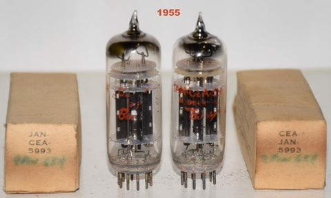 (!!!!) (Best Pair) JAN-CEA-5993 Bendix NOS 1955 faded printing (53/40 x 4 sections) 1% matched